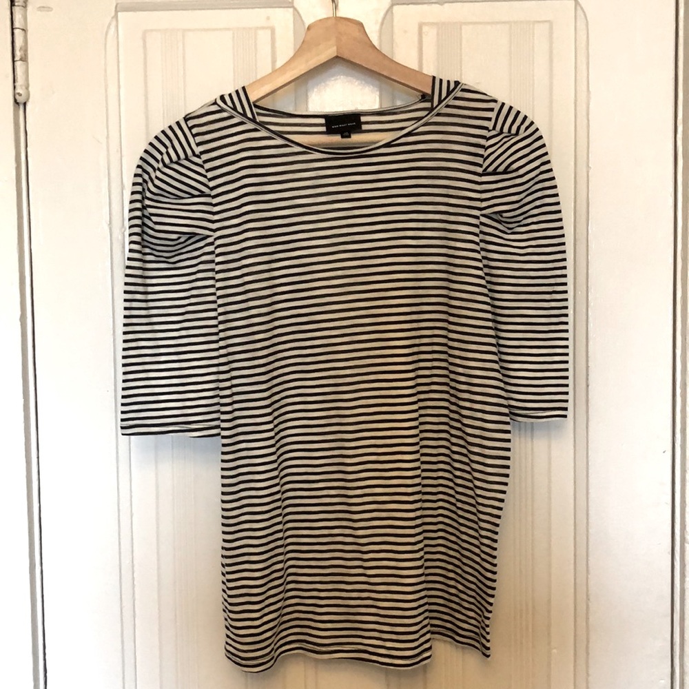 Who What Wear, Medium, Striped Shirt
